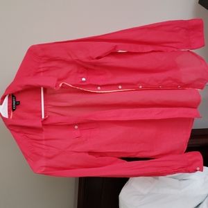 🌺Coral lightweight button down